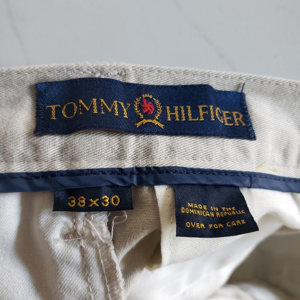 Mens 38 Chino Pants Bundle 3Pc Levis Tommy Hilfiger Preppy Casual Golf Trousers - Picture 7 of 12